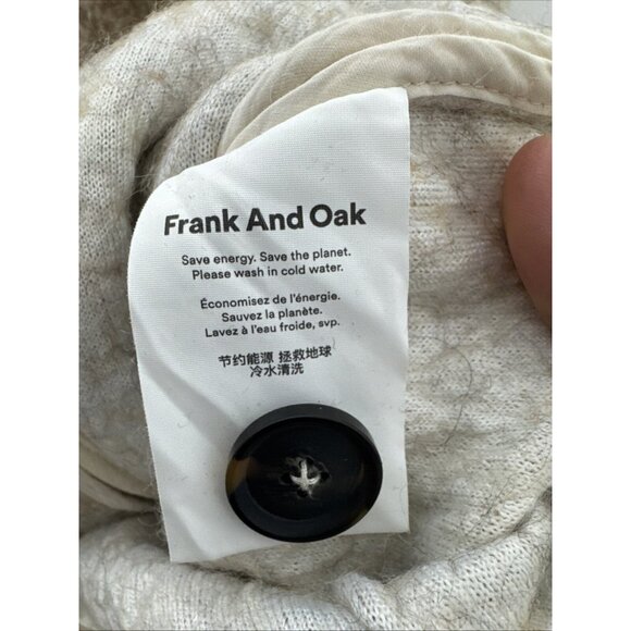 Frank & Oak Woman S Boiled Wool Blend Jacket Cardigan - Picture 6 of 7